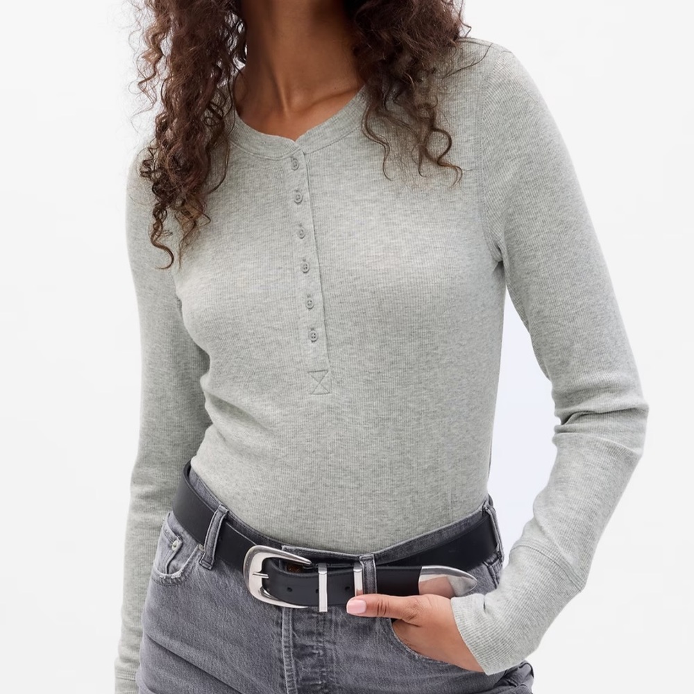 Henley Long Sleeve Top szS Tall NWT